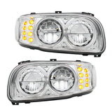 PB389, 388, 567 Chrome High Power w/ Turn, Position Light Headlight