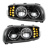 PB389, 388, 567 Black High Power w/ Turn, Position Light Headlight