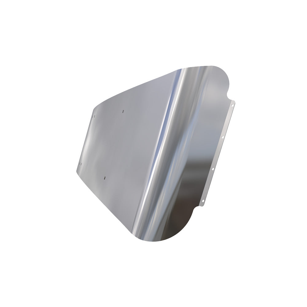 Peterbilt 589 AERO Visor 304 Stainless with No Factory Visor