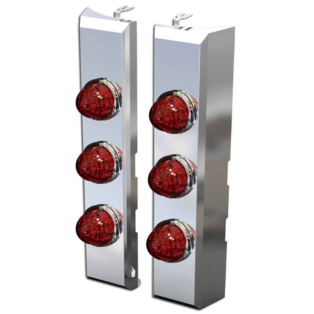 PB 589 2024+ Rear SS Breather Light Bar with 6 Watermelon LEDs