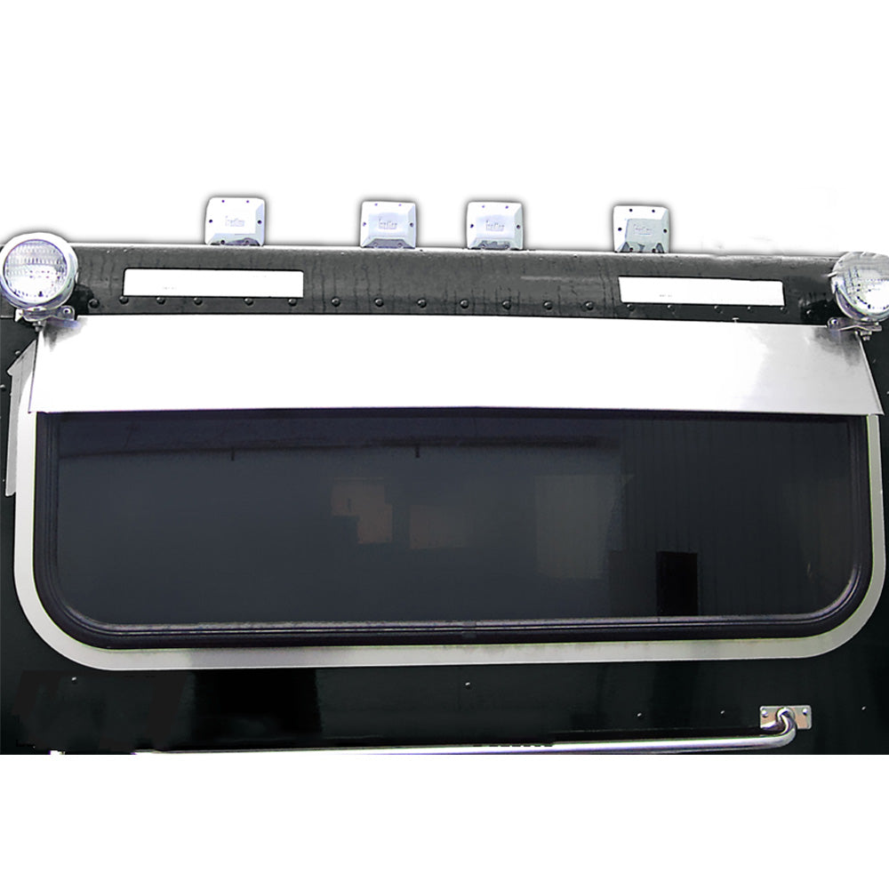 60" Peterbilt Stainless Steel Rear Window Surround