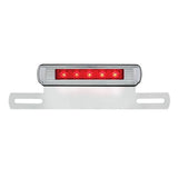 Chrome Die-Cast License Plate LED Light & Bracket with 3rd LED Light