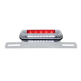 Chrome Die-Cast License Plate LED Light & Bracket with 3rd LED Light