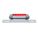 Chrome Die-Cast License Plate LED Light & Bracket with 3rd LED Light