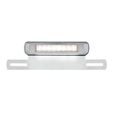 Chrome Die-Cast License Plate LED Light & Bracket with 3rd LED Light