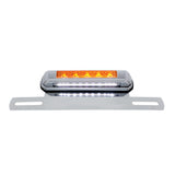 Chrome Die-Cast License Plate LED Light & Bracket with 3rd LED Light