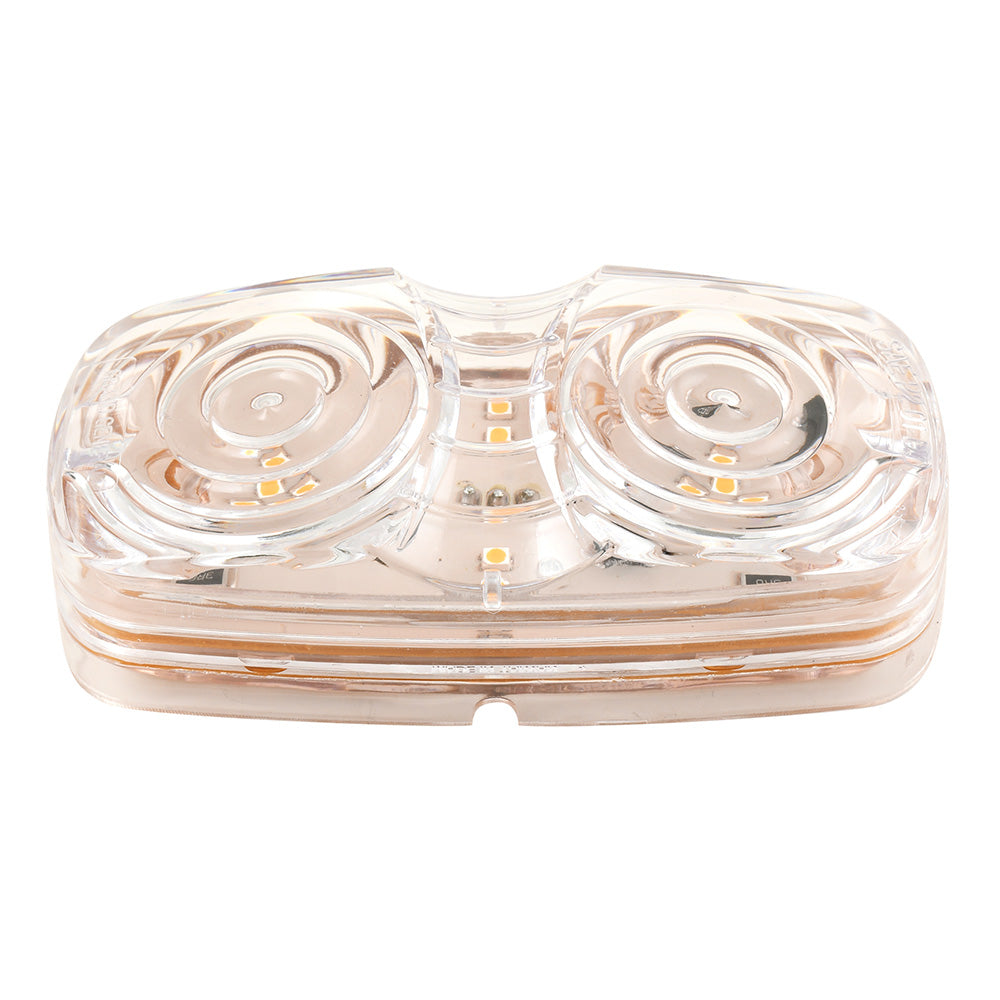 4" Amber/Clear Tiger Eye Dual Function LED Light