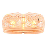 4" Amber/Clear Tiger Eye Dual Function LED Light