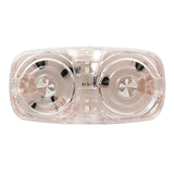 4" Red/Clear Tiger Eye Dual Function LED Light