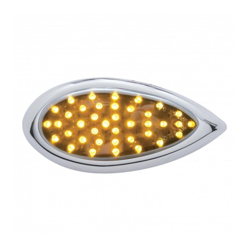 Chrome Lens 39 LED Teardrop with Bezel