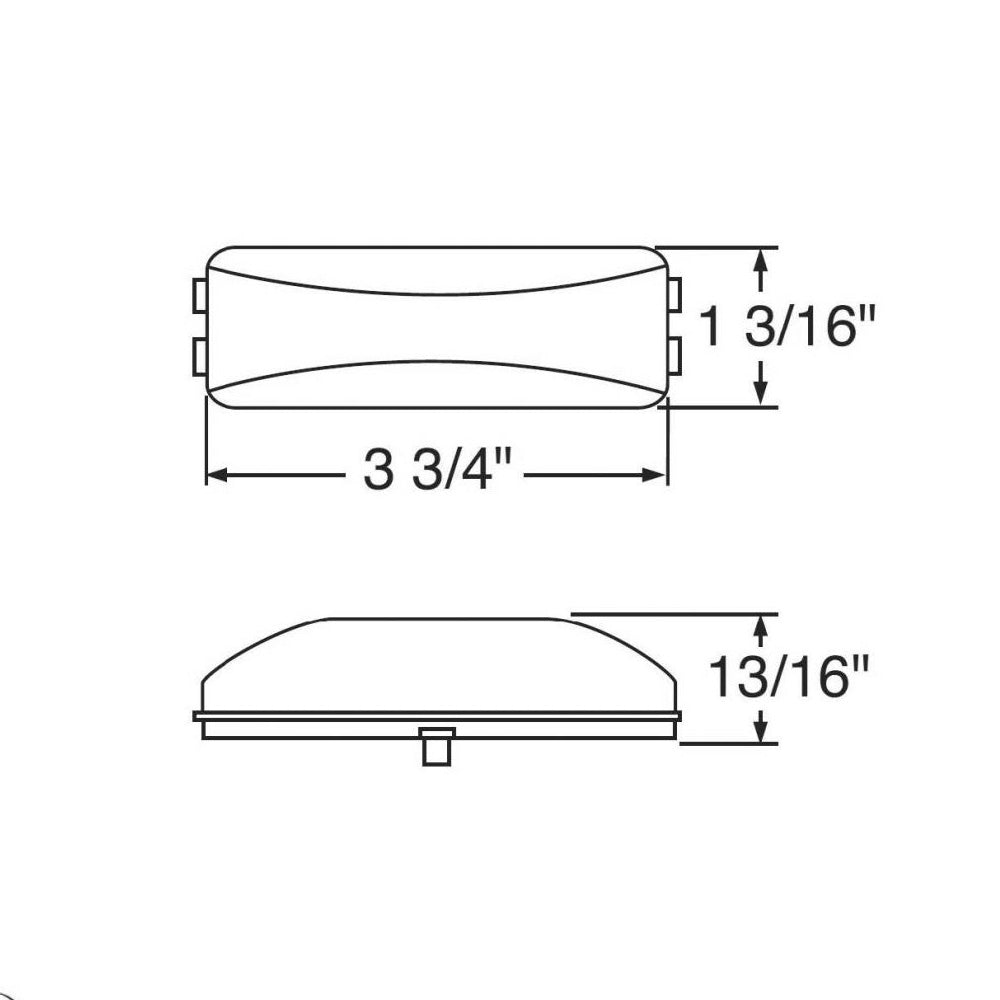 3-3/4" Fender Mount Clear Lens Incandescent Light