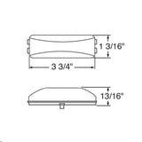 3-3/4" Fender Mount Clear Lens Incandescent Light
