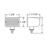 Small Rectangular Rod Incandescent Amber Light