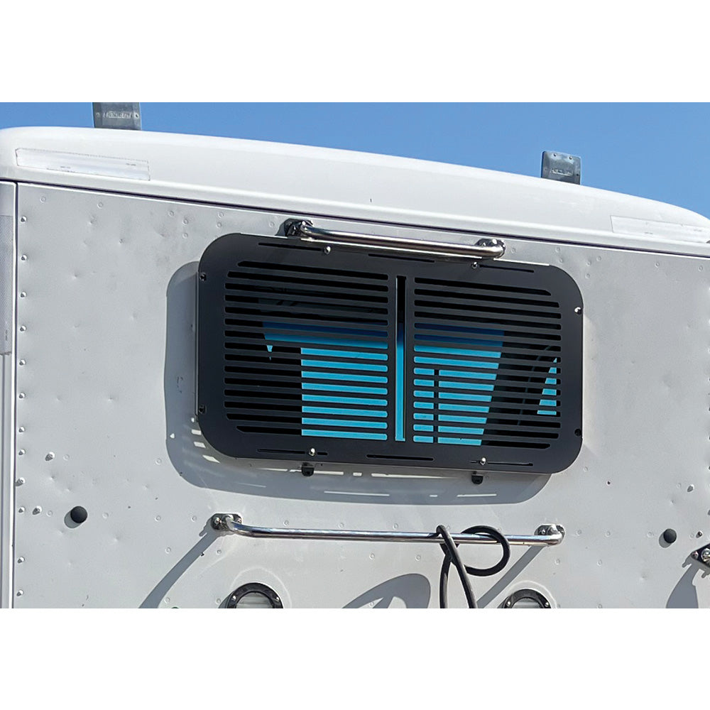 Peterbilt, Kenworth Stealth Black Steel Rear Window Guard