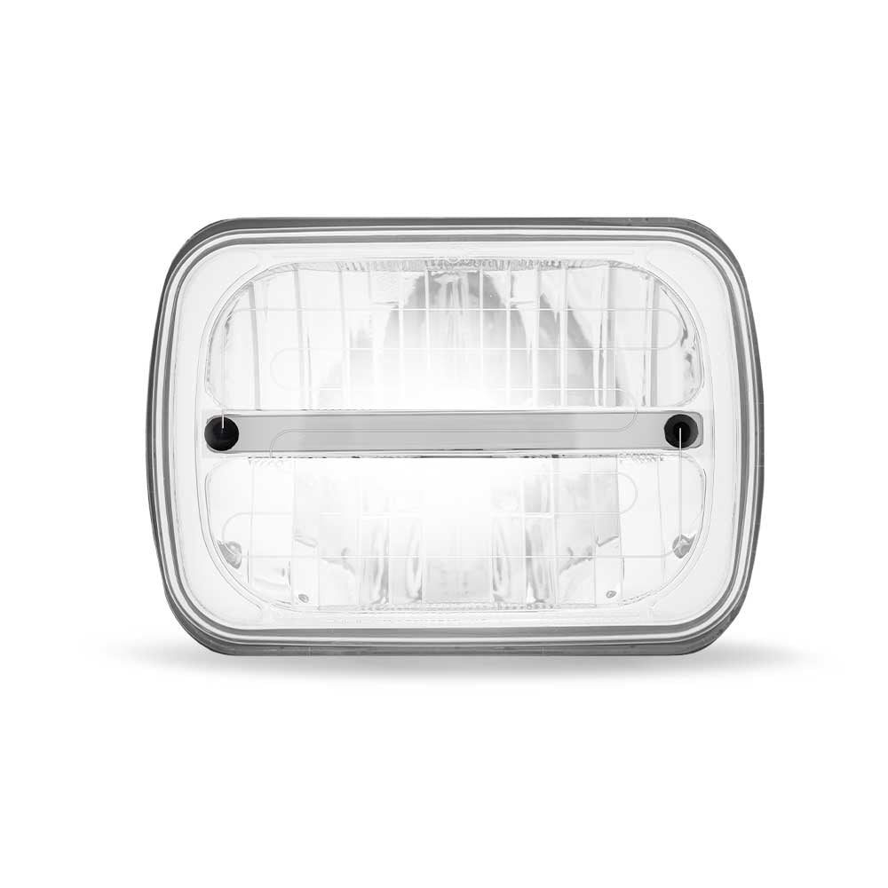5" x 7" Heated LED Headlight with White Glow Accent
