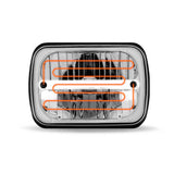 5" x 7" Heated LED Headlight with White Glow Accent