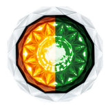 1-1/8" Double Fury 4 LED Crystal Watermelon Clear Lens