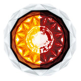 1-1/8" Double Fury 4 LED Crystal Watermelon Clear Lens