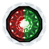 1-1/8" Double Fury 4 LED Crystal Watermelon Clear Lens
