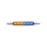6" Double Fury Dual Function 6 LED Light with Chrome Bezel