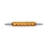 6" Double Fury Dual Function 6 LED Light with Chrome Bezel