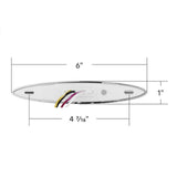 6" Double Fury Dual Function 6 LED Light with Chrome Bezel