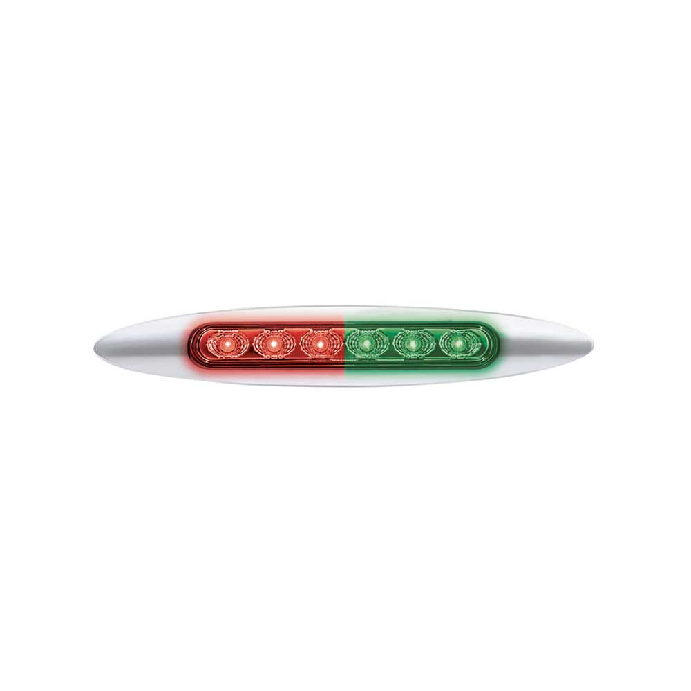 6" Double Fury Dual Function 6 LED Light with Chrome Bezel
