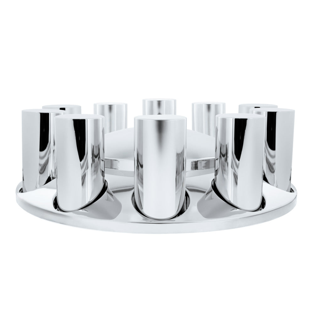 33MM Dome Chrome Plastic Front Axle Cover