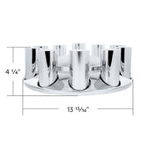 33MM Dome Chrome Plastic Front Axle Cover
