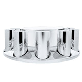 33MM Chrome Plastic Flat Top Front Axle Cover