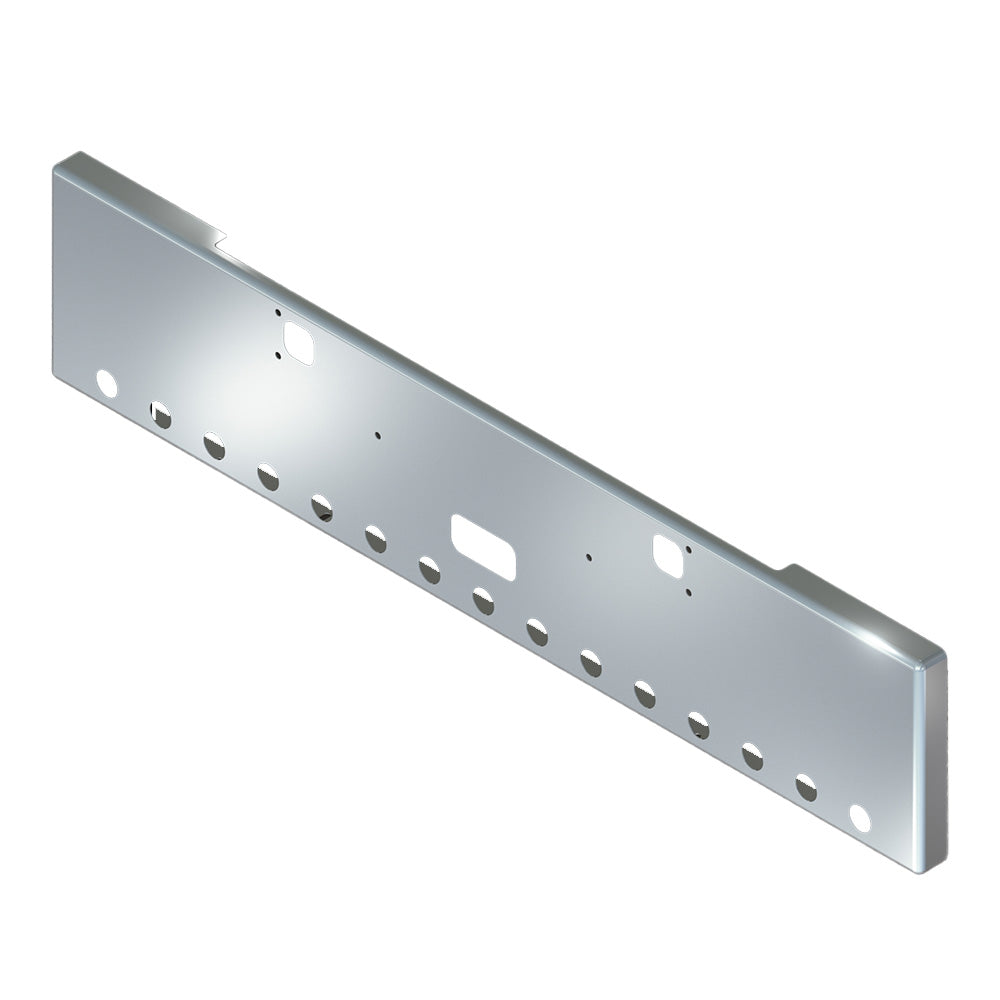 KW 20" Boxed End Bumper with Step, Tow and 2" Light Cutouts