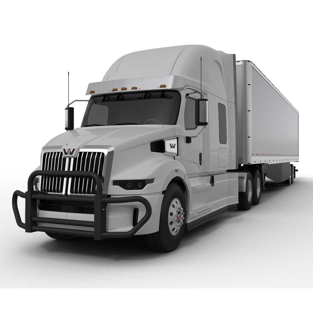 HERD Black Powder Coat Grille Guard Gen 4 for FL Cascadia 113, 123