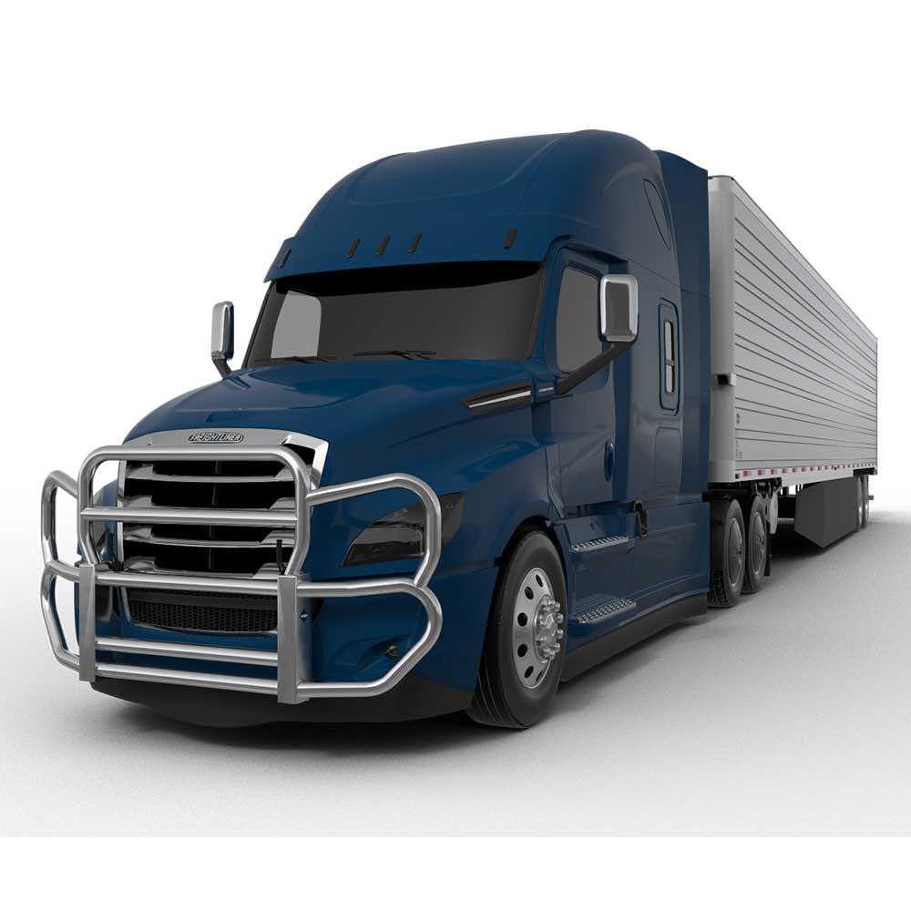HERD Polished Stainless Grille Guard Gen 4 for FL Cascadia 113, 123