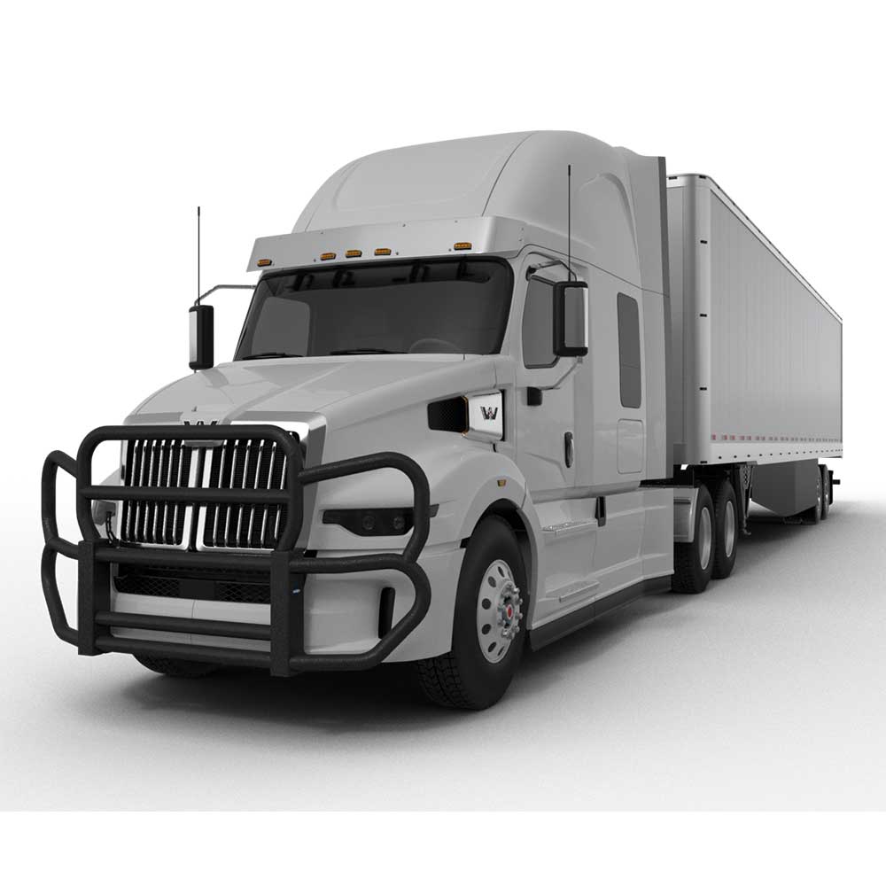 HERD Black Powder Coat Grille Guard Gen 4 for FL Cascadia 113, 123