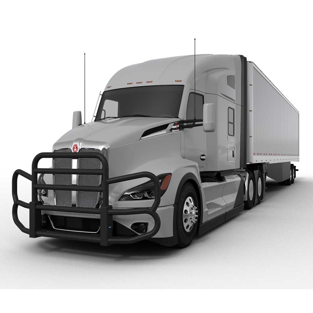 HERD Black Powder Coat Grille Guard Gen 4 for Peterbilt 579