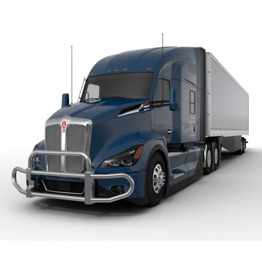 HERD Polished Stainless Grille Guard Gen 4 for Kenworth T680 Next Gen