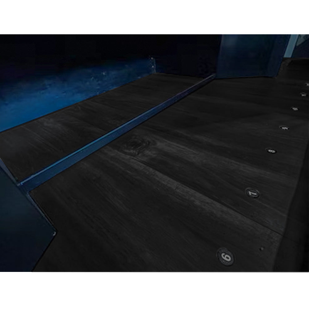 Peterbilt 379 48" Sleeper Vinyl Plank Black Wood Flooring Without SubWoofer