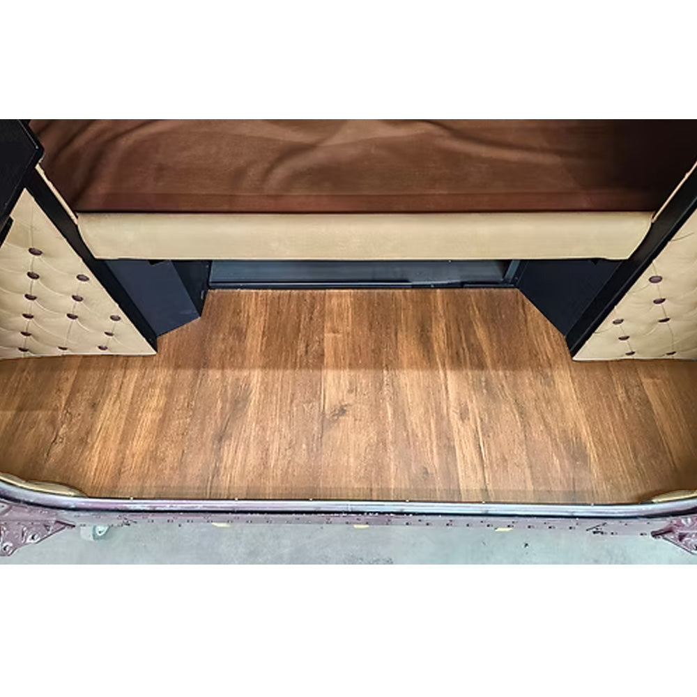 63" Sleeper Vinyl Plank Wood Flooring for Peterbilt 379 Without SubWoofer