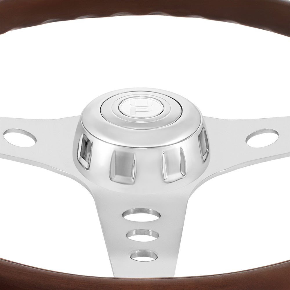 18" Chrome GT Steering Wheel with Horn Bezel & Button