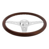 18" Chrome GT Steering Wheel with Horn Bezel & Button