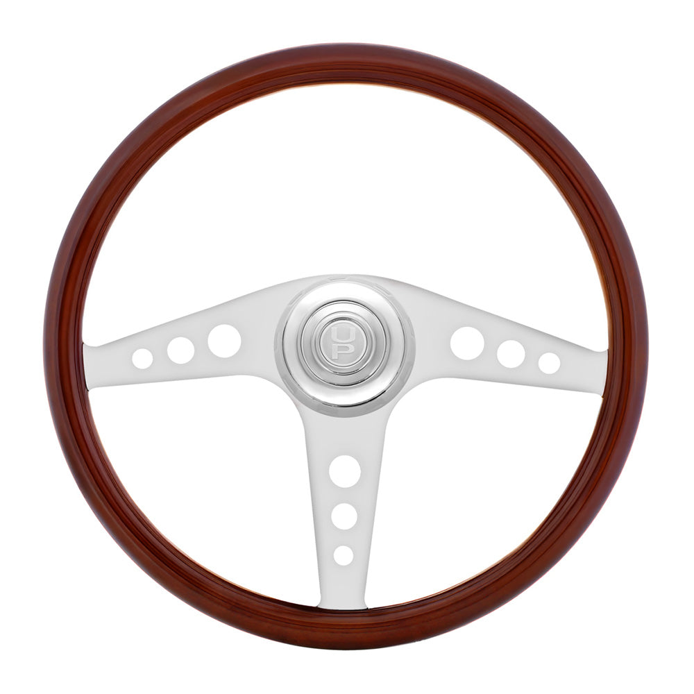 18" Chrome GT Steering Wheel with Horn Bezel & Button