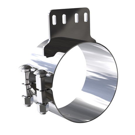 Kenworth non AeroCab 5"D x 4"W heavy duty top exhaust clamp for semi trucks