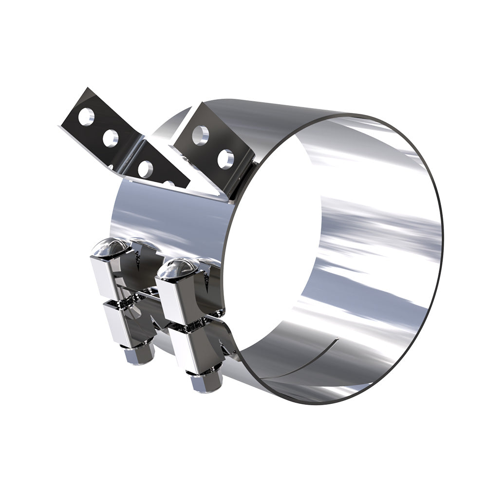 Kenworth Non AeroCab 5"D x 4"W Heavy Duty Top Exhaust Clamp
