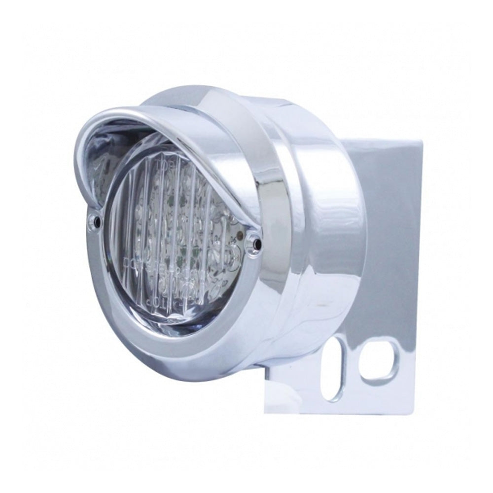 Nine 2" LED Mud Flap Hanger End Light with Visor