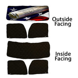 Peterbilt ZenEclipse Blackout Window Covers with We The People Flag