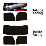 Peterbilt ZenEclipse Blackout Window Covers with We The People Flag