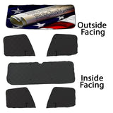 Freightliner ZenEclipse Blackout Window Covers with We The People Flag