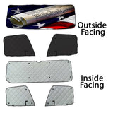 Freightliner ZenEclipse Blackout Window Covers with We The People Flag