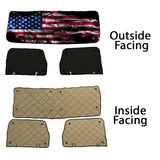 Peterbilt ZenEclipse Blackout Window Covers with Smokey Flag
