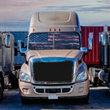 Peterbilt ZenEclipse Blackout Window Covers with Smokey Flag